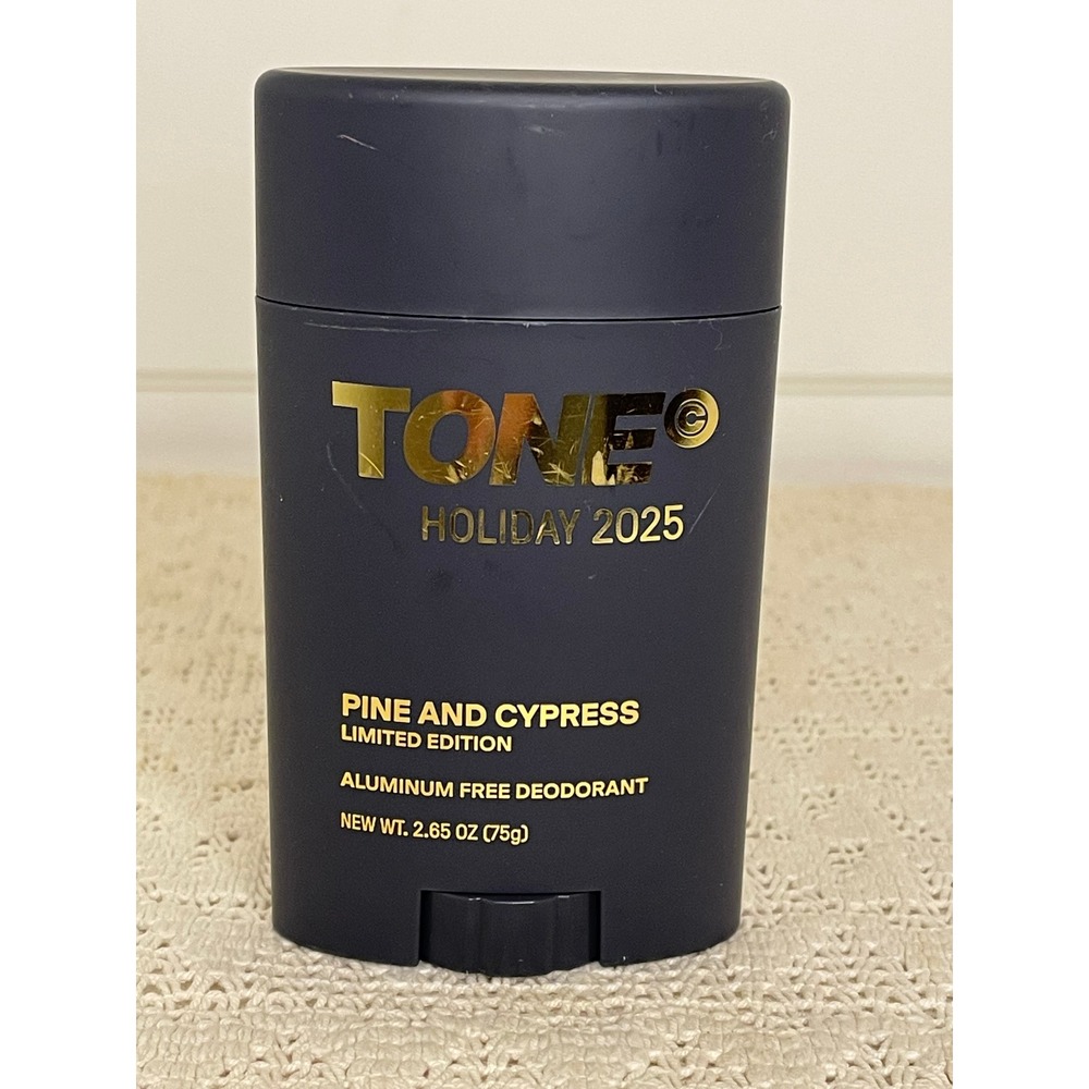 Tone Holiday 2025 Pine and Cypress Aluminum Free Deodorant 2.65 oz Ltd Edition
